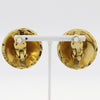 Secondhand Chanel Vintage Round CC Clip-On Earring