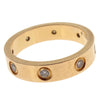 Secondhand Cartier Love Wedding Band 8 Diamonds Ring 18K Yellow Gold with Diamonds