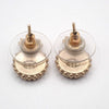 Chanel CC Round Earrings Metal