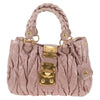 Miu Miu Coffer Convertible Satchel Matelasse Leather