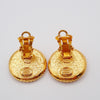 Secondhand Chanel Vintage Round CC Clip-On Earrings