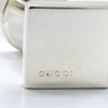 Gucci Logo square cuffs Silver 925