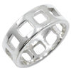 Gucci Open Square Ring Silver 925