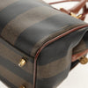 Fendi Vintage Pequin Convertible Boston Bag Coated Canvas