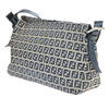 Secondhand Fendi Vintage Flap Shoulder Bag Zucchino Canvas with