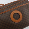 Secondhand Celine Vintage Macadam Circle Logo Shoulder Bag Canvas and