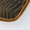 Fendi Vintage Tiger Print Shoulder Bag Canvas