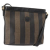 Fendi Pequin Shoulder Bag Canvas