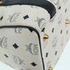Secondhand MCM Visetos logogramme Handbag Canvas and