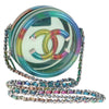 Secondhand Chanel Filigree Round Clutch with Chain Vinyl