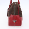 Prada Bowler Bag Canvas with Leather