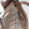 Secondhand Burberry Handle Tote Brown Leather Accessories