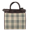 Burberry Top Handle Tote Nova Check Canvas