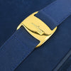 Salvatore Ferragamo Vala Shoulder Bag Suede
