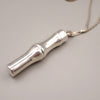 Secondhand Gucci Bamboo Drop Pendant Necklace Sterling