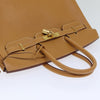 Secondhand Hermes Birkin Handbag Beige Togo