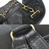 Secondhand Chanel Vintage Triple Stitched CC Flap Backpack Caviar