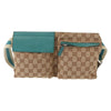 Secondhand Gucci Vintage Double Belt Bag GG Canvas with
