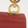 Salvatore Ferragamo Gancini Shoulder Bag Leather