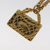 Chanel Flap Bag Pendant Necklace Metal