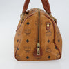 Secondhand MCM Visetos logogramme Handbag Canvas and