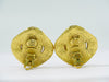 Secondhand Chanel Vintage Round CC Clip-On Earrings Metal with Faux