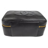 Chanel Vintage Timeless Zip Around Vanity Case Caviar