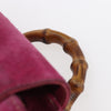 Gucci Vintage Bamboo Backpack Suede