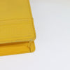 Secondhand Versace Wristlet Pouch Yellow Leather Accessories
