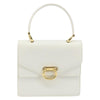 Secondhand Celine Gancini Handbag White Leather Bags