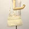 Secondhand Prada Fringe Wicker Tote Woven Straw
