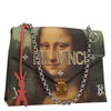 Louis Vuitton Chain Shoulder Bag Limited Edition Jeff Koons Da Vinci Print Canvas