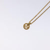 Secondhand Christian Dior CD Round Pendant Necklace