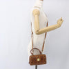 Secondhand MCM Visetos logogramme Handbag Canvas and