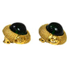 Secondhand Chanel Vintage Round Clip-On Earrings Metal with Gripoix