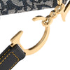 Christian Dior Vintage Double Saddle Bag Diorissimo Canvas