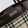 Secondhand Burberry Nova Check Handbag Nova Check Canvas and