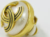 Secondhand Chanel Vintage Round CC Clip-On Earrings Metal with Faux