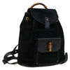 Gucci Vintage Bamboo Backpack Suede
