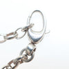 Gucci Engraved Interlocking G Chain Link Pendant Necklace Sterling Silver