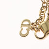 Secondhand Christian Dior CD Pendant Necklace Metal and Crystals
