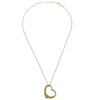 Tiffany & Co. Elsa Peretti Open Heart Pendant Necklace 18K Yellow Gold
