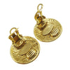 Secondhand Chanel CC Button Clip-On Earrings