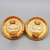 Secondhand Chanel Vintage Round Clip-On Earrings Metal with Faux