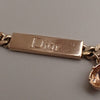 Secondhand Christian Dior CD Pendant Necklace Gold-plated