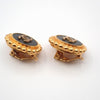 Secondhand Chanel Vintage Round CC Clip-On Earrings