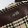 Secondhand Burberry Zip Messenger Bag Nova check Canvas and