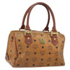 Secondhand MCM Visetos logogramme Handbag Canvas and