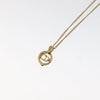 Secondhand Christian Dior CD Pendant Necklace Gold-plated
