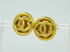 Secondhand Chanel Vintage Round CC Clip-On Earrings